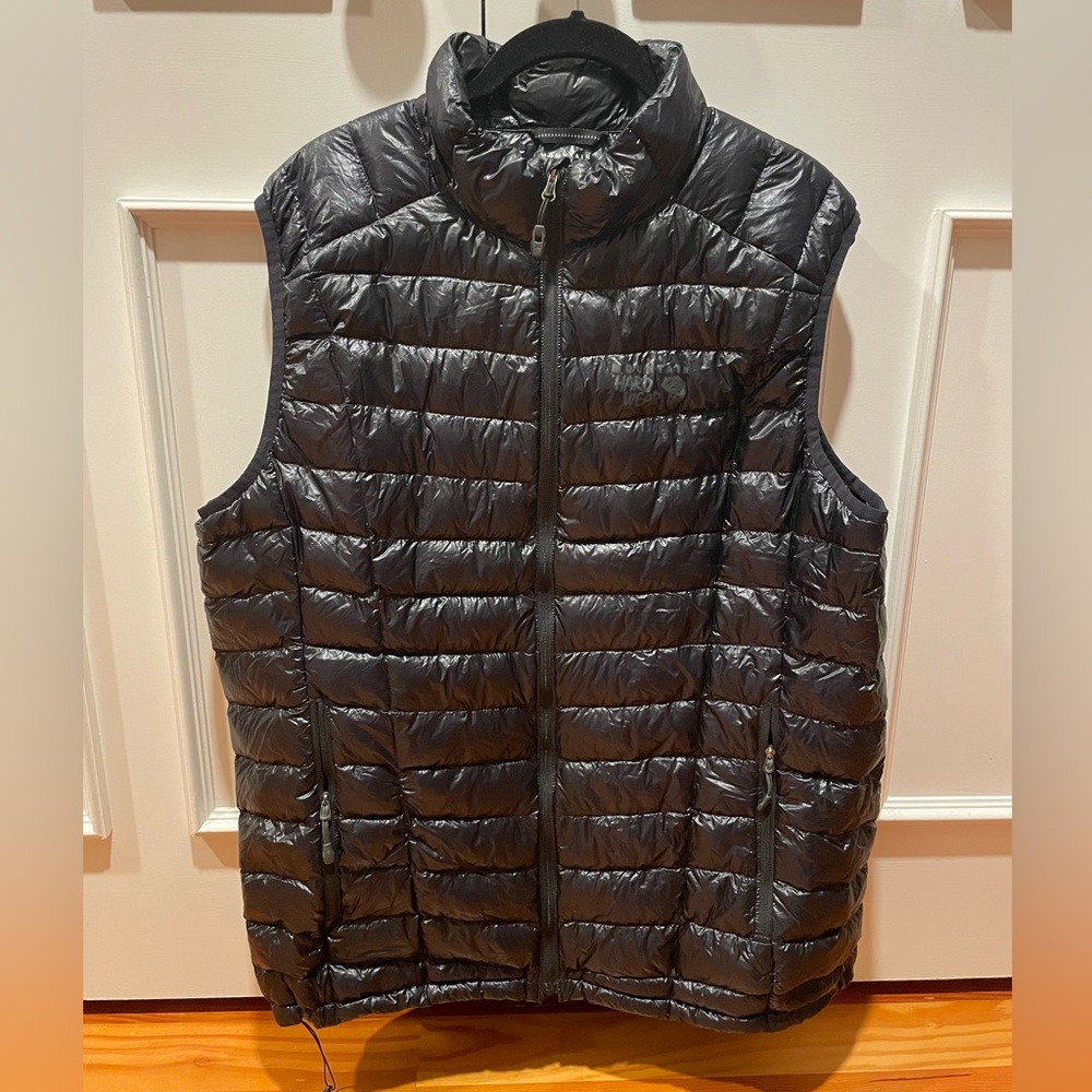 Mountain Hardwear Men’s Ghost Whisperer Puffy Vest, Black, Size L